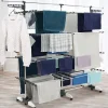 Séchoir à linge 60 M SUPRA XXL gris/blanc 4 niveaux + barre télescopique