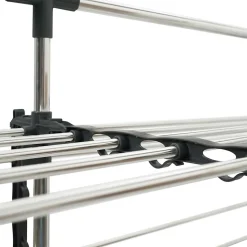 Séchoir à linge 60 M SUPRA XXL gris/blanc 4 niveaux + barre télescopique