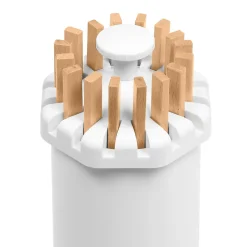 Séchoir à linge à rayons rotatif et pliable capacité 21M blanc et bois