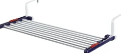Séchoir à linge à suspendre 4,2 m, étendoir alu avec barres extensibles, Leifheit Quartett 42 Extensible Aluminium