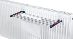 Séchoir à linge à suspendre 4,2 m, étendoir alu avec barres extensibles, Leifheit Quartett 42 Extensible Aluminium