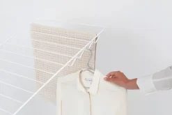 Séchoir à linge Hangon blanc 25 m + cintres Brabantia