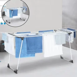Séchoir à linge horizontal pliable ULTRA capacité 22M blanc