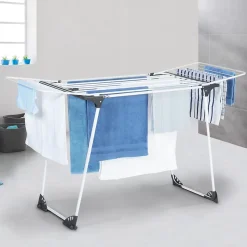 Séchoir à linge horizontal pliable ULTRA capacité 22M blanc