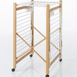 Séchoir à linge pliable DELUXE capacité 27M blanc et effet bois