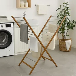 Séchoir à linge pliable XENIA bois 10M