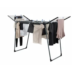 Séchoir à linge sur pied 18 m d'étendage, Leifheit Pegasus 180 noir
