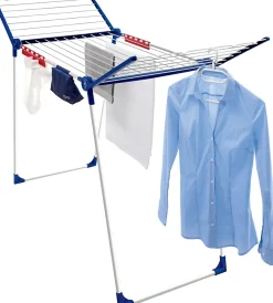 Séchoir à linge sur pied 20 m avec accessoires, Leifheit Pegasus 200 Solid Comfort
