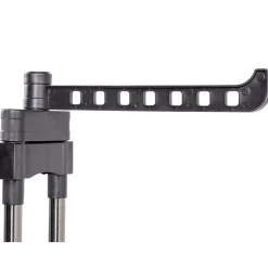 Séchoir à linge vertical pliable et extensible 3 niveaux GIGA capacité 27M avec cintres et pinces inox et gris