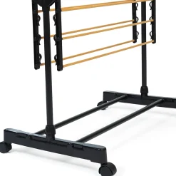 Séchoir à linge vertical pliable 3 niveaux MAXIMA capacité 20M noir et effet bois