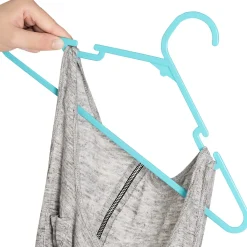 Séchoir à linge vertical pliable 3 niveaux OPTIMUM capacité 30M avec tringle télescopique cintres et pinces blanc et bleu