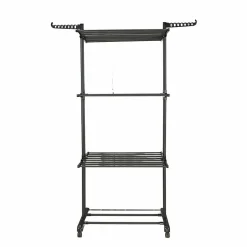 Séchoir multifonctions 20m d'étendage noir Herzberg HG8034-BB