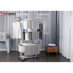 Séchoir multifonctions 20m d'étendage gris Herzberg HG8034-GRY