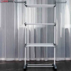Séchoir multifonctions 20m d'étendage gris Herzberg HG8034-GRY