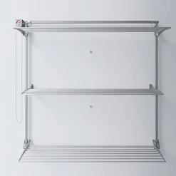 Séchoir mural 3 grilles pliables 152x52x137 cm alu Foxydry Tower 150