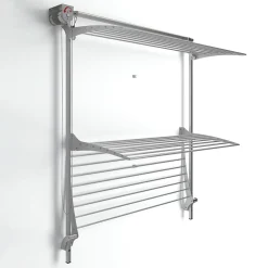 Séchoir mural 3 grilles pliables 128x52x137 cm alu Foxydry Tower 120