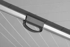 Séchoir parapluie extérieur avec douille de fixation, 50 m d'étendage, noir et gris, Leifheit Linomatic Plus 500