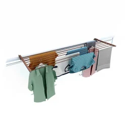 Séchoir rabattable extérieur corten 162x63x8 cm Foxydry Duo