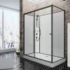 Schulte cabine de douche intégrale - porte coulissante ouverture vers la gauche - 120x90 cm - verre 5 mm
