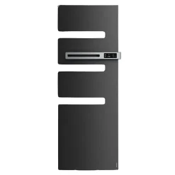 SERENIS Sèche-serviette connecté mât à droite, 500W, Anthracite (850549)