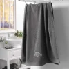 Serviette de bain 90 x 150 cm Vintage Anthracite