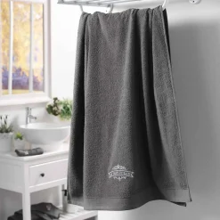Serviette de bain 90 x 150 cm Vintage Anthracite