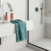 Serviette de bain bleu nil 140 x 70 cm, GoodHome Sary