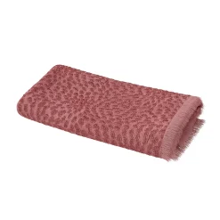 Serviette de bain rose terracotta 140 x 70 cm, GoodHome Sary