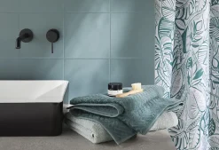 Serviette de bain vert pinède Sary 140 x 70 cm GoodHome