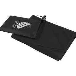 Serviette de sport LUCAS Noir uni (100 cm x 50 cm)