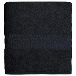 Serviette de toilette 550 g/m² Noir 50x100 cm LUXURY