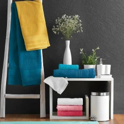 Serviette de toilette 50 x 90 cm eponge unie tendresse Gris Perle