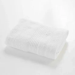 Serviette de toilette 50 x 90 cm eponge unie tendresse Blanc
