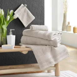 Serviette de toilette 50 x 90 cm Tendresse lin