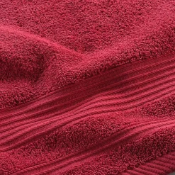 Serviette de toilette 50 x 90 cm Tendresse rouge