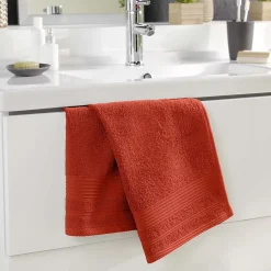 Serviette de toilette 50 x 90 cm Tendresse marsala