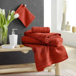 Serviette de toilette 50 x 90 cm Tendresse marsala