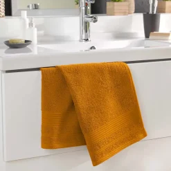 Serviette de toilette 50 x 90 cm Tendresse curry