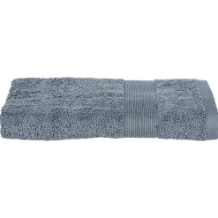 Serviette de toilette Essentiel - coton 450 gr/m² - gris anthracite 50x90 cm - Atmosphera