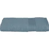Serviette de toilette Essentiel - coton 450 gr/m² - bleu orage 50x90 cm - Atmosphera