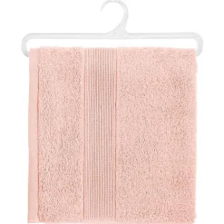 Serviette de toilette Essentiel - coton 450 gr/m² - rose 50x90 cm - Atmosphera