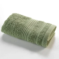 Serviette de toilette invite 30 x 50 cm Tendresse kaki