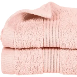 Serviette de toilette invite 30 x 50 cm Couleur moderne rose