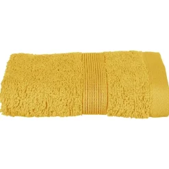 Serviette de toilette invite 30 x 50 cm Couleur moderne ocre