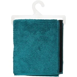 Serviette de toilette Joia - coton 550 gr/m² - bleu canard 50x90 cm - Atmosphera