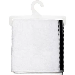 Serviette de toilette Joia - coton 550 gr/m² - blanc 50x90 cm - Atmosphera