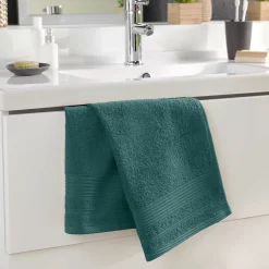 Serviette de Toilette unie 50x90 cm - Collection Tendresse - Éponge 500 g,m² - 50 x 90 cm - Orage