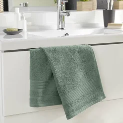 Serviette de Toilette unie 50x90 cm - Collection Tendresse - Éponge 500 g,m² - 50x90cm - Cèdre