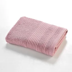 Serviette de Toilette 50x90 cm 100% Coton Rose