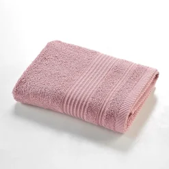 Serviette de Toilette 50x90 cm 100% Coton Rose